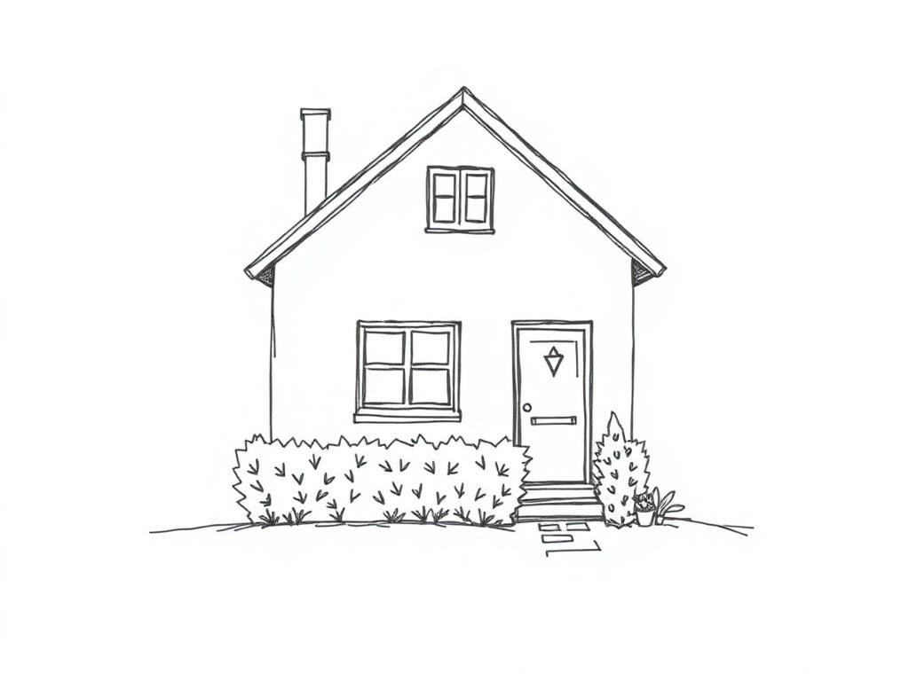 Three-room townhouse with small garden